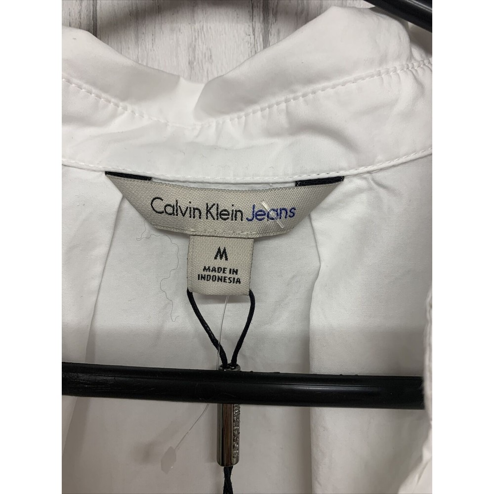 Womens Size M Calvin Klein White Swim Cover Up NWT - Picture 2 of 7